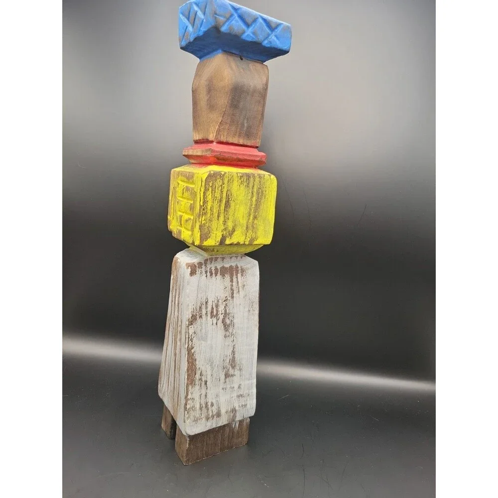 Vintage Hand-Carved Wooden Folk Art 14
